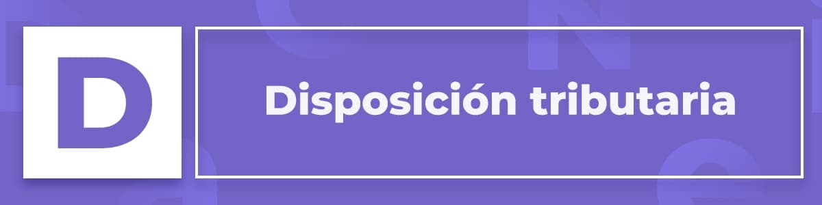 Disposición tributaria