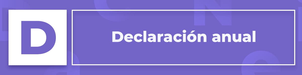 Declaración anual