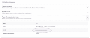 Identificar método de pago STP