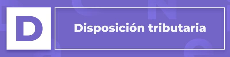 Disposición tributaria