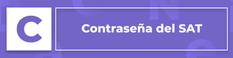 Contraseña del SAT