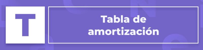 Tabla de amortización