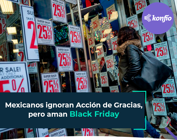 Mexicanos ignoran Acción de Gracias, pero aman Black Friday