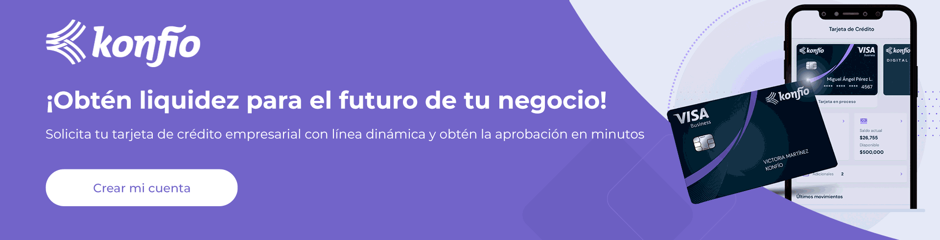 Banner tarjeta de credito empresarial