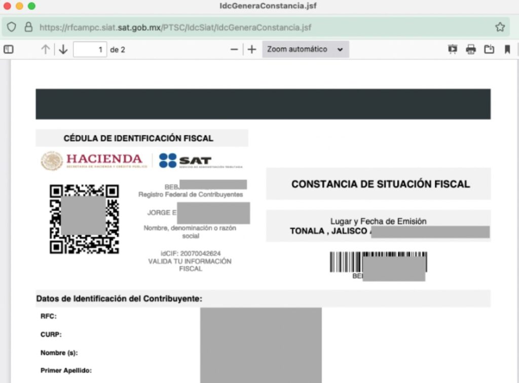 ¿Cómo obtener tu Constancia de Situación Fiscal?