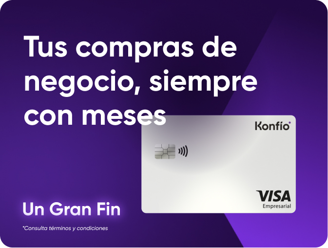 Si el comercio no te da meses, la Tarjeta Konfío sí