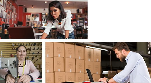 Mujeres emprendedoras trabajando en el desarrollo de su pyme