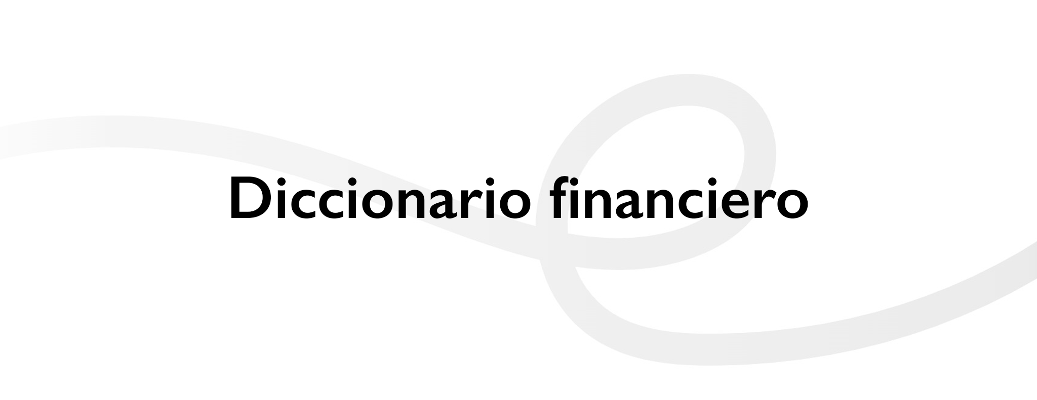 Diccionario financiero Konfío